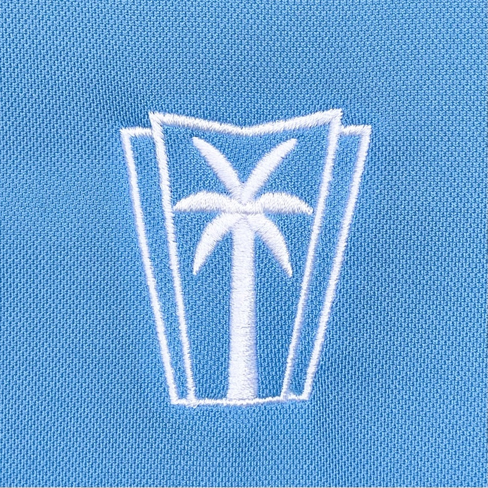 Nike Golf Polo Shirt Ladies  S Dri Fit Technology Logo Blue Standard Fit - Picture 5 of 14